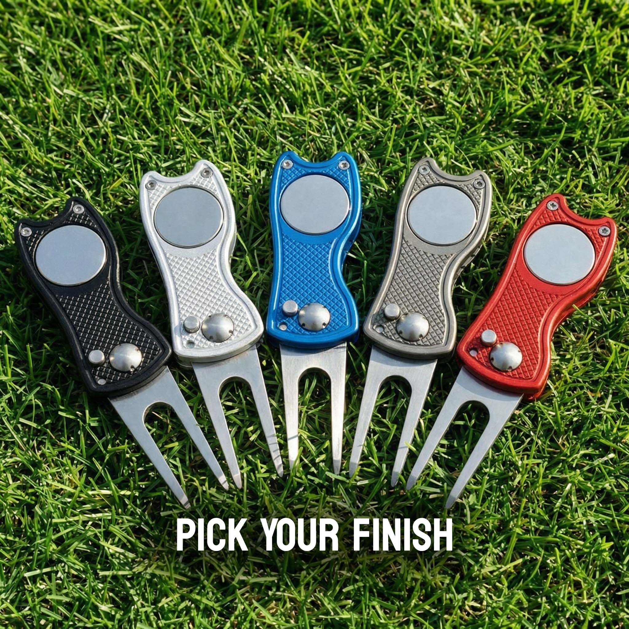 Aluminum Divot Repair Tool - Golf